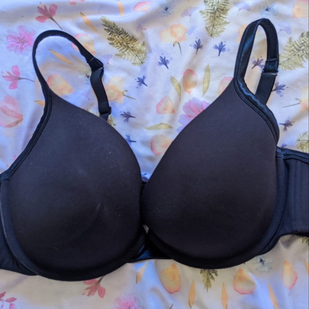 Cacique Lane Bryant Black Wired Bra 46C